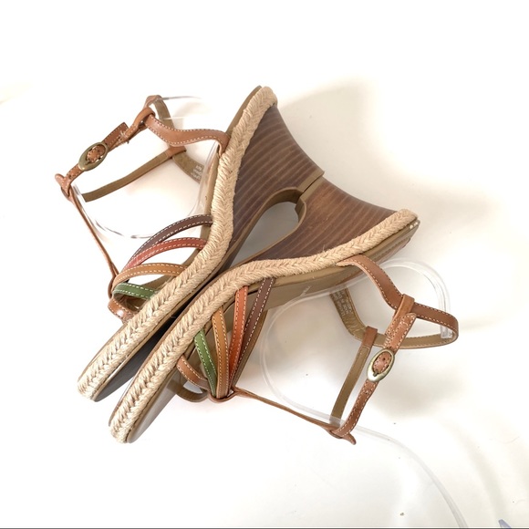NICKELS Strappy Wedge Corded Sandals—SZ 6.5 - Picture 7 of 9